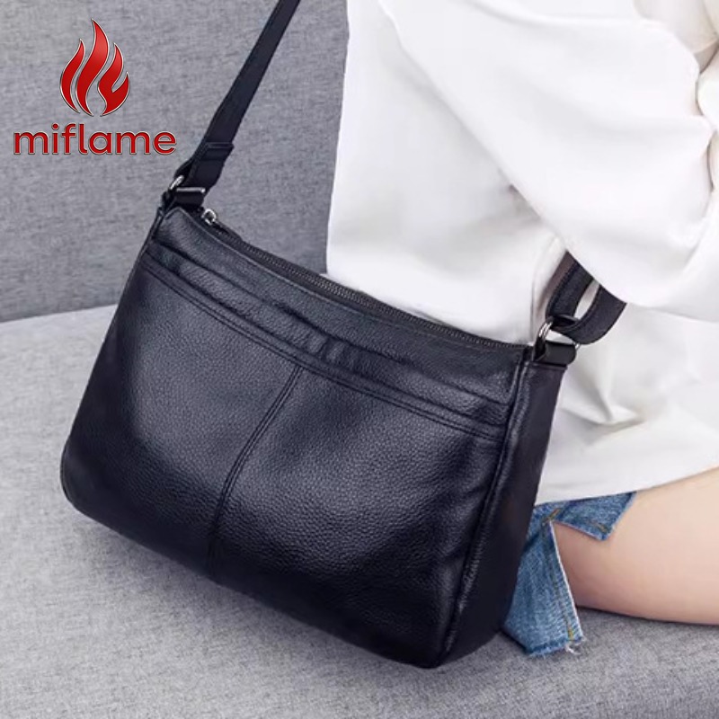 Quiet Luxury Bags Crossbody - Bolso Hobo de Cuero Genuino para