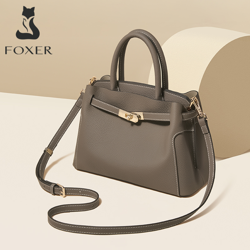 Luxury Bags For Kids - Bolso de Mano FOXER de Cuero