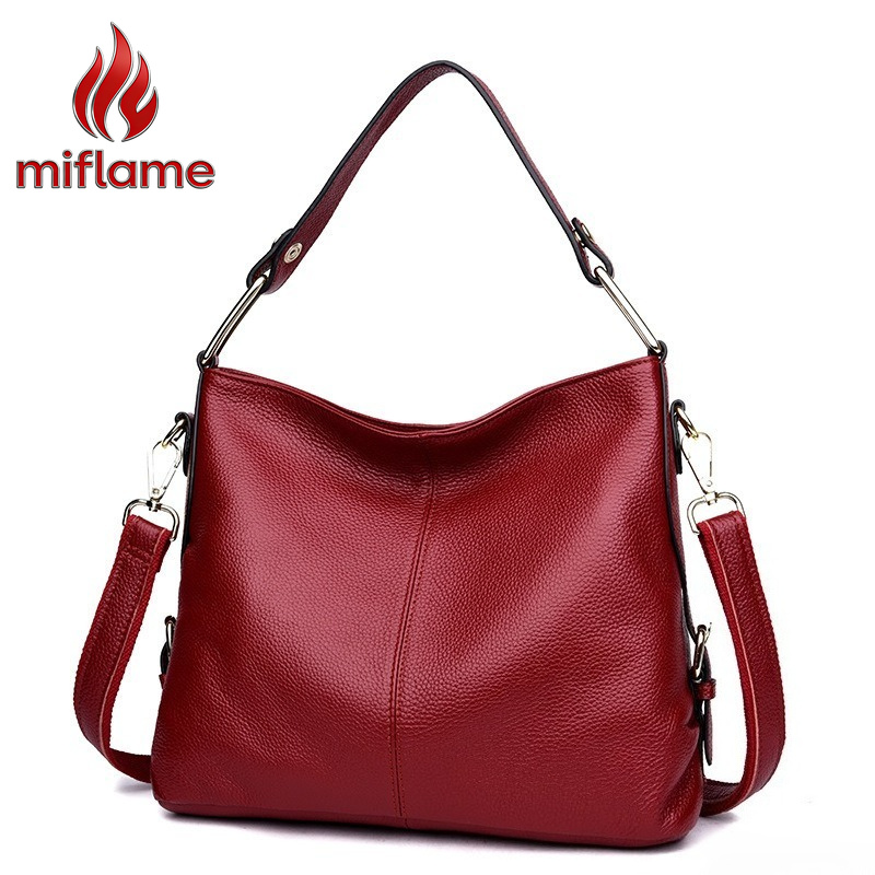 Luxury Bags Quiet - Bolso de Hombro de Cuero Genuino