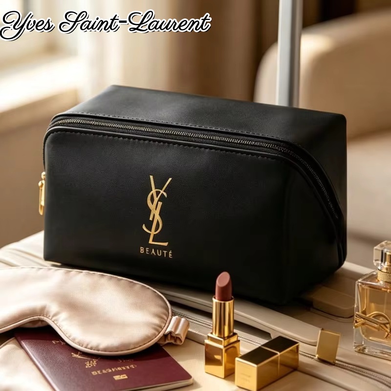 Bolsa de cosméticos YSL de gra - Luxury Designer Bags Ysl reseña y precio