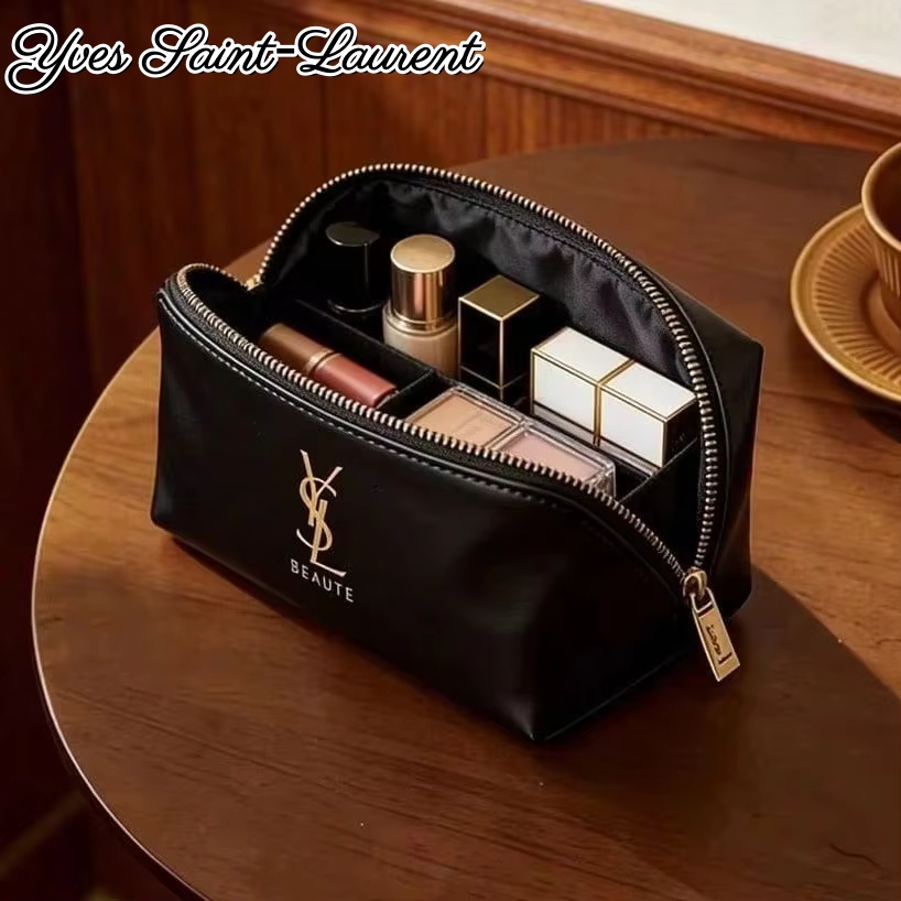Bolsa de cosméticos YSL de gra - Luxury Designer Bags Ysl reseña y precio
