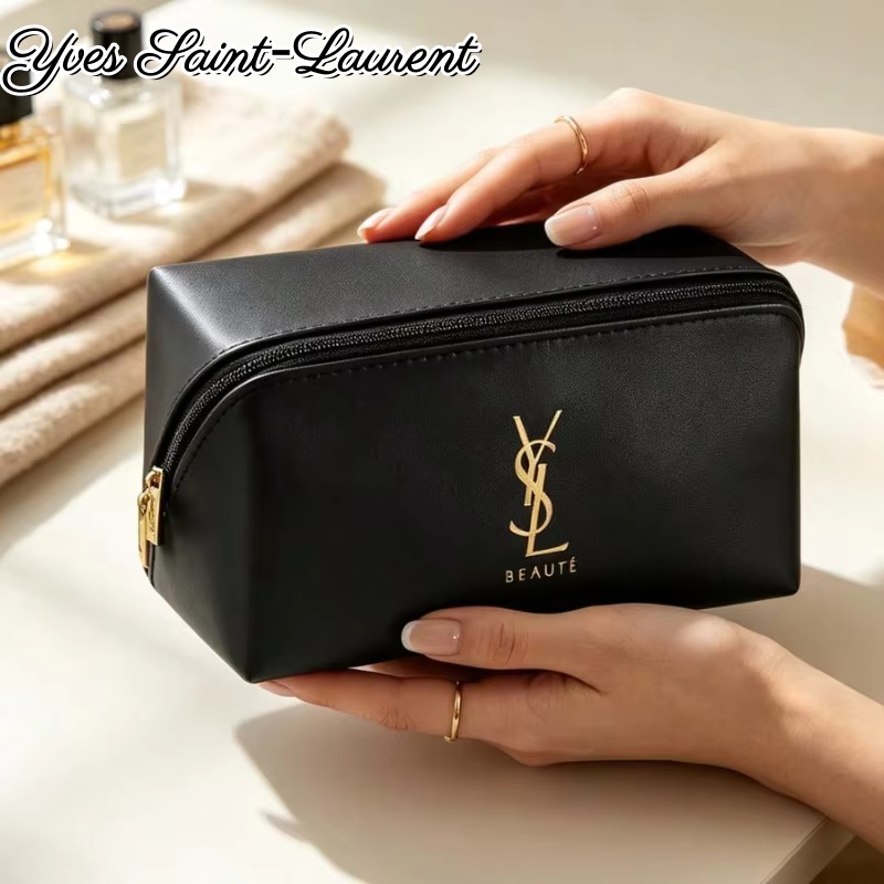 Bolsa de cosméticos YSL de gra - Luxury Designer Bags Ysl reseña y precio