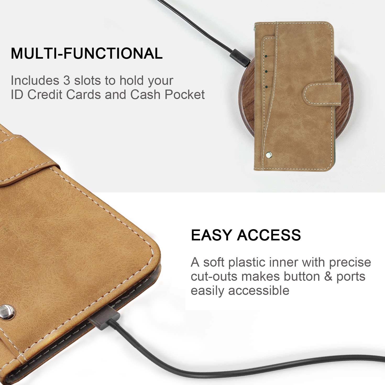 Funda de Cuero Vintage para HO - Luxury Bags Quotes reseña y precio