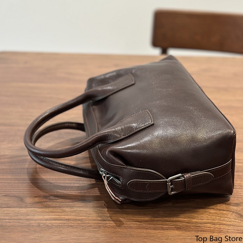 Bolso Boston de Cuero Genuino  - Luxury Bags Quiet reseña y precio